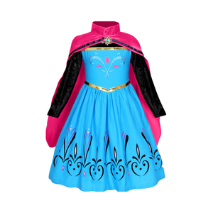 Anna Elsa Princesse Costumes Cape 2-10 Ans Fête d'Anniversaire Cosplay Halloween Robe pour Filles avec Moana Sofia Ariel <span class=keywords><strong>Jasmine</strong></span> - Product Image 4