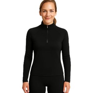 Camiseta Térmica Ligera de Manga Larga con Cierre de 1/4 para Mujer, Marca FOXA, para Senderismo y Actividades al Aire Libre en Invierno - Product Image 1
