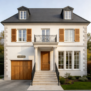 Services professionnels de conception d'architecture contemporaine française : <span class=keywords><strong>Maison</strong></span> moderne à deux étages avec 4 chambres et garage pour 2 voitures - Product Image 1