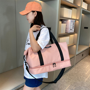 Bolsa de Deporte Impermeable con Separación para Ropa Seca y Mojada, Bolsa de Viaje de Gran Capacidad para Yoga, con Oxford Resistente, para Fin de Semana - Product Image 4
