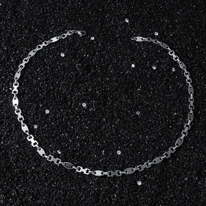 Collar de Cadena con Diseño Geométrico Simple, Chapado en Oro y Plata, Estilo Hiphop, para Hombre, Joyería de Moda, Venta Caliente 2026 - Product Image 3