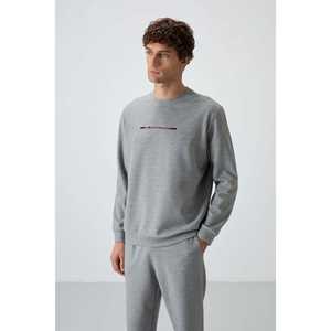 Ensemble de survêtement pour homme en coton gris mélangé, coupe confortable, style décontracté, vêtements pour adultes - Product Image 6