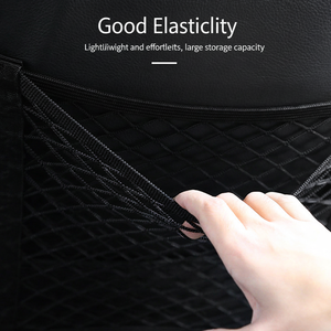 Organisateur de <span class=keywords><strong>voiture</strong></span> pliable portable avec <span class=keywords><strong>filet</strong></span> de rangement en maille et poches, fermeture à ceinture, barrière pour <span class=keywords><strong>chien</strong></span> entre les sièges des voitures - Product Image 2