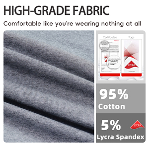 Leggings per donne incinte morbidi comodi come se non indossate niente Leggings premaman in cotone nero grigio - Product Image 6