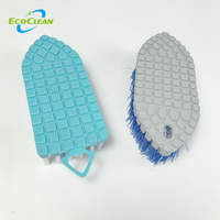 Brosse à récurer en plastique personnalisée, pliable et flexible pour le nettoyage de l'évier de la baignoire et des toilettes
