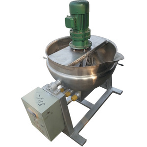 Marmite de cuisson industrielle inclinable en acier inoxydable 304 avec moteur 220 V, chauffage électrique, nettoyage facile - Product Image 2