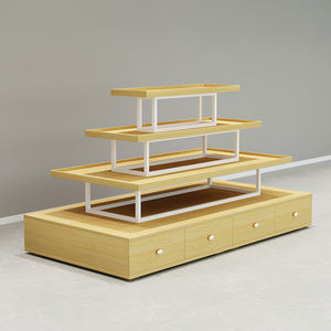 Vitrina de joyería de inspiración antigua y mesa de museo minimalista, vitrina ecológica de madera de hierro con venta directa de fábrica - Product Image 1