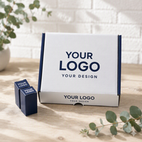 Boîte d'expédition en carton couleur personnalisée avec pelliculage brillant et marquage à chaud pour kits marketing et emballage de marques de détail
