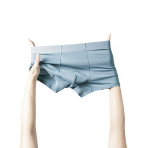 Grandes culottes pour hommes personnalisées grande taille sous-vêtements en modal gros homme boxeurs sans couture mi-taille respirant slips Shorts - Product Image 5