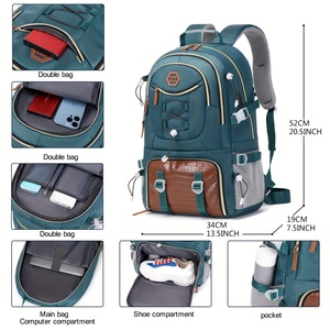 40L Multifunctional Travel Backpack Outdoor Climbing Hiking Backpack with <b>Shoe</b> Compartment for <b>Men</b> - Product Image 2