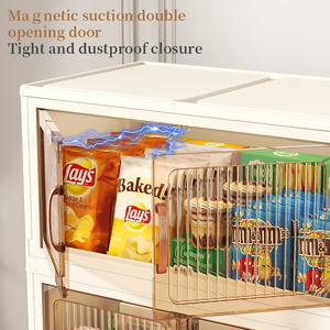 กล่องเก็บของเล่นพลาสติกพร้อมที่จับวางซ้อนกันได้สำหรับเด็กประหยัดพื้นที่ - Product Image 6