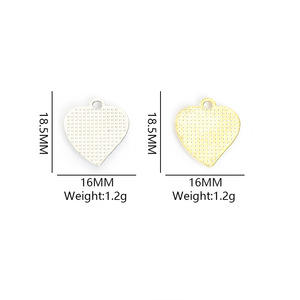 Ciondolo a Cuore con Occhio di Allah in Lega di Zinco, Smaltato e con Strass, Scritta 'Love', per Collana Amuleto Protettivo - Product Image 3