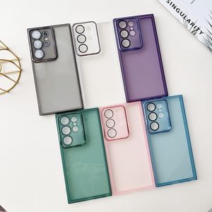 เลนส์กล้องที่มีสีสันปกป้องกรณีTPUอ่อนนุ่มสําหรับSamsung Galaxy S24 <span class=keywords><strong>Ultra</strong></span> S23 Plus S20 <span class=keywords><strong>S21</strong></span> FE A05 A05S A15 A25 A35 A55 ฝาครอบใส - Product Image 2