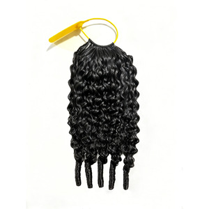 Extensions de cheveux humains bouclés birmans à crochet invisibles, pointes intactes, peuvent être permanentées, cheveux naturels véritables 50g 100g - Product Image 5