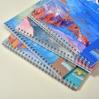 Carnet de croquis A4 à spirale pour le commerce extérieur, idéal pour les étudiants en art, cahier de dessin rapide, pages vierges extra-épaisses, 24 feuilles