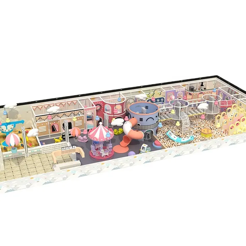 Nhà sản xuất chuyên nghiệp thuyền tư nhân thương mại đồ chơi trẻ em sân chơi trong nhà để bán