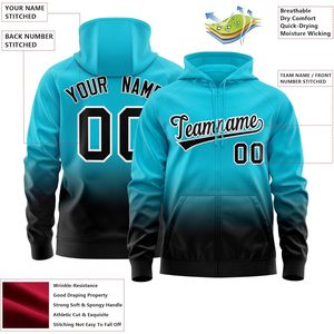 เสื้อฮู้ดดี้แบบกำหนดเองสำหรับผู้ใหญ่ ยูนิเซ็กซ์ สกรีนชื่อและหมายเลขได้ตามต้องการ ซับลิเมชั่น ซิปหน้า ระบายเหงื่อได้ดี เหมาะสำหรับเล่นกีฬา - Product Image 3