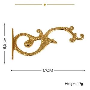 Gancio per Icone della Chiesa Ortodossa HT - Gancio da Parete in Lega di Zinco Placcato Oro 17CM * 8.5CM Opzionale per Supporto Icone Decorazione per Culto - Product Image 2