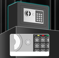 Caja de seguridad de alta seguridad a precio de fábrica, armario de seguridad grande inteligente electrónico Digital de Metal para Hotel, casillero de uso doméstico de acero