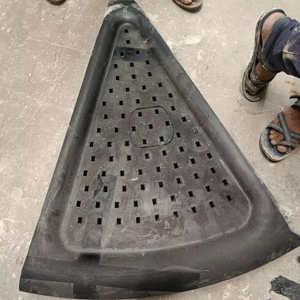 Revestimiento de placa de rejilla de goma de corte personalizado de alto cromo Molino de bolas Control de flujo de lechada Revestimiento de descarga Servicio de procesamiento Caucho - Product Image 3