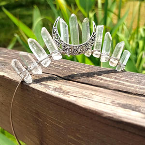 Diadema <span class=keywords><strong>de</strong></span> Tiara <span class=keywords><strong>de</strong></span> Cristal Natural al por Mayor <span class=keywords><strong>con</strong></span> Grabado Técnico, Aura Colorida, Luna, Bruja, Vintage, Feng Shui - Product Image 4