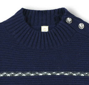 Pull à col rond à manches longues pour femmes, automne-hiver 2025, sur mesure OEM et ODM, avec boutons de qualité - Product Image 4