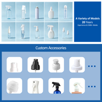 Vente en gros de flacons pulvérisateurs vides en PET de 50 ml avec pompe à gâchette, couleur noire mate, format voyage, pour les soins capillaires, le nettoyage et la désinfection