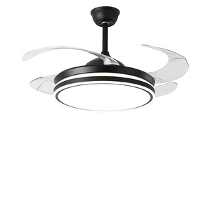 Ventilateur de plafond Donbao avec lumière LED invisible, moderne, minimaliste, intelligent, pour salon, salle à manger - Product Image 5