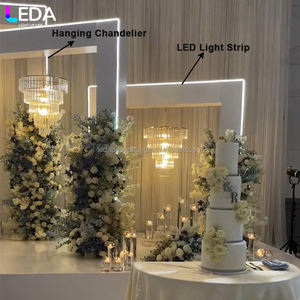 Juego de arcos LED LEDA, arcos acrílicos, puerta, gran escenario de boda, telón de fondo para decoración de eventos - Product Image 5