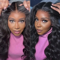 Klebefreie 7x6 HD Lace Wig aus indischem Rohhaar, Loose Body Wave Perücke, vorgeschnittene Spitze, verstellbare Echthaar-Lace-Front-Perücke