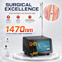 Appareil laser diode portable pour traitement des varices et des lésions vasculaires, chirurgie EVLT 1470 nm