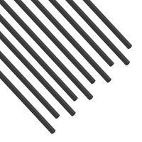 Tige en fibre de carbone 2mm pour avion RC DIY Craft 400mm 15.7 Inch Matte Pole 10pcs Set