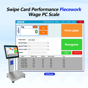 Balance intelligente SOHE 15 kg en acier inoxydable <span class=keywords><strong>avec</strong></span> lecteur de carte, comptage de pièces, statistiques, écran tactile étanche pour fruits de mer et viande, OEM ODM - Product Image 4