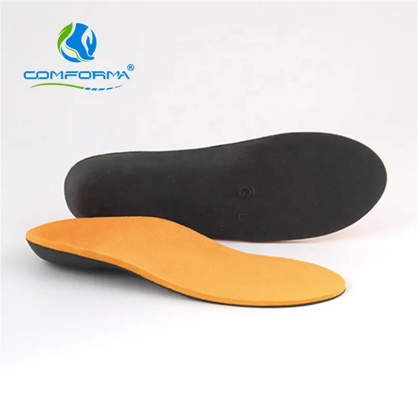 Orthotic Insoles S1 Anti-bacteria Fiber Top High-Rebound EVA Sport Footcare Feet Arches Support Orthotics Insole Orthopedic For Sport Shoes