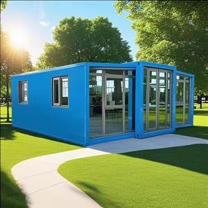 Fournisseur direct d'usine, <span class=keywords><strong>maison</strong></span> modulaire extensible en conteneur, préfabriquée en acier, 1 à 4 chambres, peut être utilisée pour les hôtels ou pour les particuliers. - Product Image 1