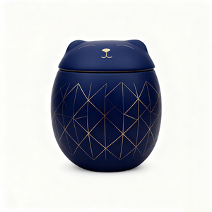 맞춤형 고양이 모양 애완동물 유골함 세라믹 용기 방습 보관 항아리 기념 유골함 도자기 항아리 애완동물 유골 장례 용품 - Product Image 5