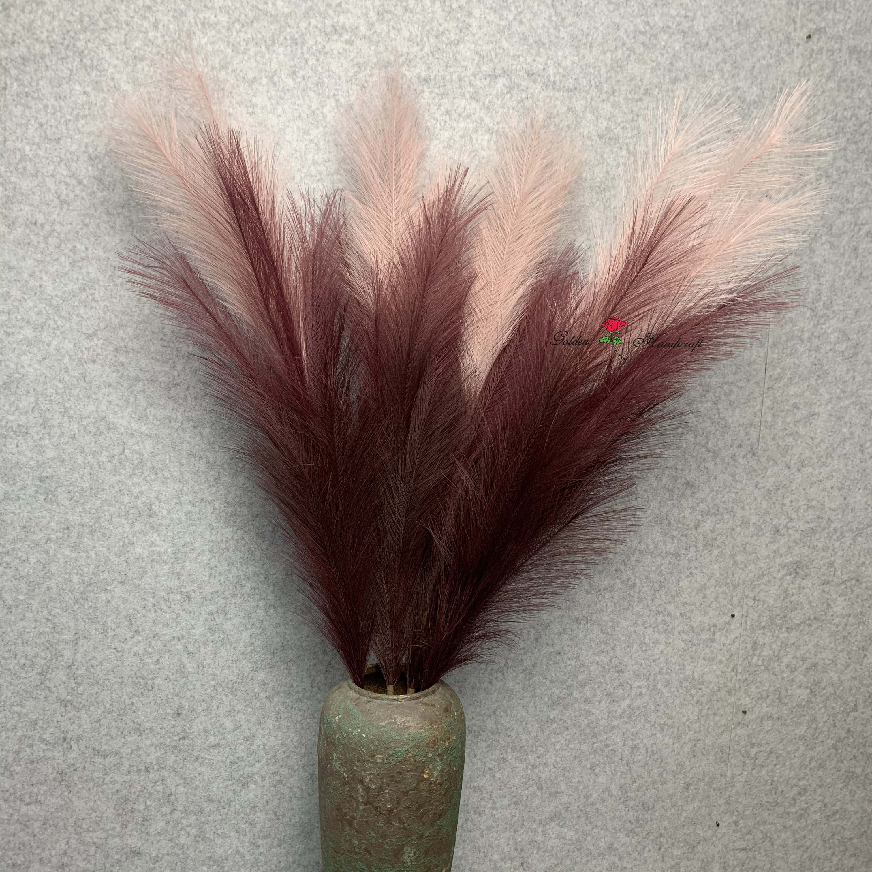 gradient faux pampas