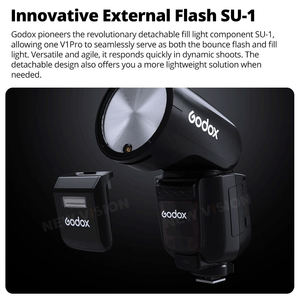 <span class=keywords><strong>Flash</strong></span> professionnel Godox V1Pro N V1 <span class=keywords><strong>Pro</strong></span> TTL Li-ion à tête ronde, transmission sans fil, pour NIKON - Product Image 3