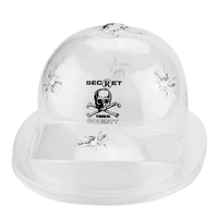 Boîtes à chapeaux rigides en gros, boîtes d'emballage pour casquettes de baseball en plastique dur, boîte de protection pour chapeau en plastique transparent