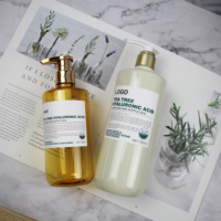 Usine de luxe Lotion de lavage du corps huile pour les cheveux Gel douche shampooing masque facial bouteille 500ml 800ml emballage pour animaux de compagnie pompe cylindre sérigraphie