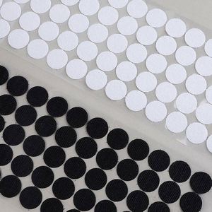 Points adhésifs autocollants imperméables blancs, noirs et transparents de 15 mm, type Velcro - Product Image 1