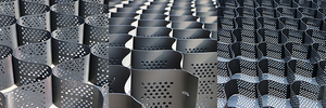 Géocell en HDPE |   Grille <span class=keywords><strong>de</strong></span> stabilisation <span class=keywords><strong>de</strong></span> <span class=keywords><strong>gravier</strong></span> en <span class=keywords><strong>nid</strong></span> <span class=keywords><strong>d</strong></span>'<span class=keywords><strong>abeille</strong></span> haute résistance pour la stabilisation du sol et la protection des pentes - Product Image 5