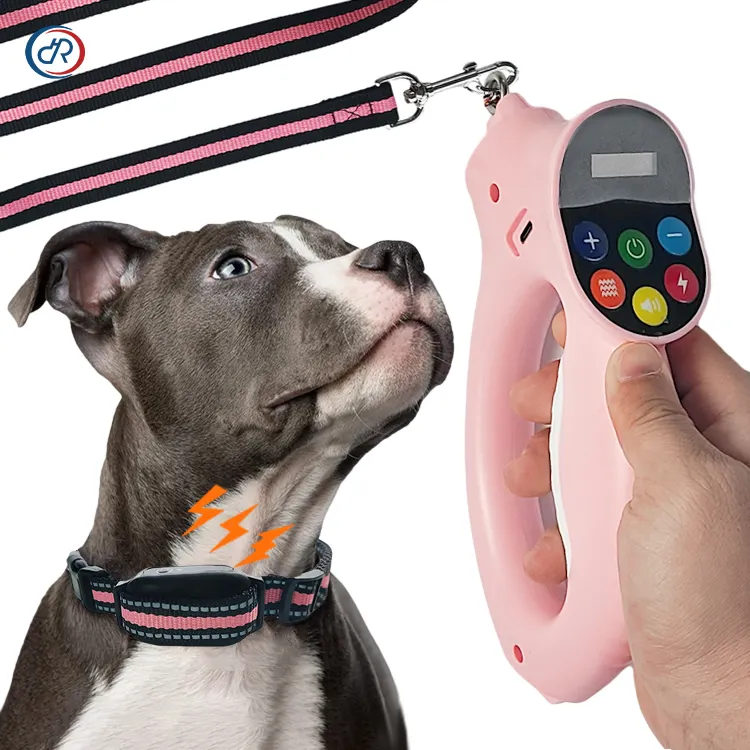 OKKPETS Hot Sale Dog Bark Deterrent Devices for Large Dogs with Rechargeable Remote, Auto Tension Sensing and Dog Leash