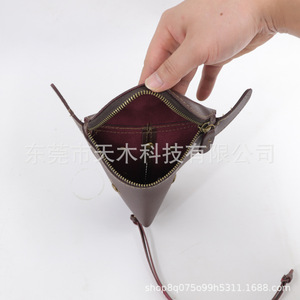 Riñonera Bull Head para Hombre, de PU, Color Marrón y Negro, Monedero Portátil para Uso Diario, Primavera 2025 - Product Image 4