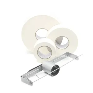 Estante de rollo de cinta de papel, portador de cinta plateada, herramientas de soporte de cinta de yeso de acero