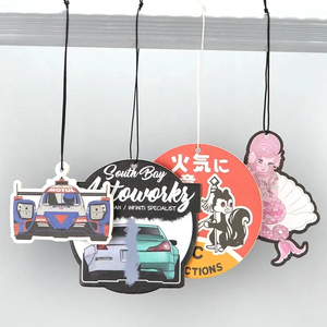 Désodorisant de voiture suspendu personnalisé avec logo, en papier parfumé écologique, cadeau promotionnel en gros - Product Image 5