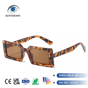 Lunettes <span class=keywords><strong>de</strong></span> soleil rétro classiques épaisses pour hommes et femmes, monture rectangulaire surdimensionnée, protection UV400, 10 couleurs, style sport, vente en gros OEM - Product Image 1
