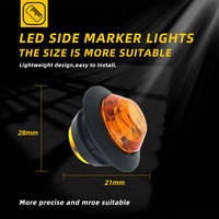 Luz de Posición Lateral DRL para Camiones, Autobuses, Remolques, Lámpara de Freno Trasera, Accesorios para Camiones, Luces Traseras 24v
