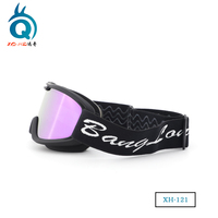Lunettes de ski de haute qualité OEM personnalisées, nouvelles, avec verres miroir couleur UV400, monture souple en TPU, lunettes de snowboard