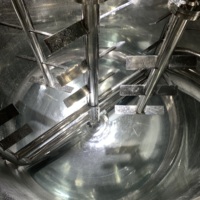 Mélangeur Homogénéisateur Sous Vide à Double Levage Hydraulique 2000L Certifié CE pour Aliments, Produits Chimiques et Crèmes Cutanées